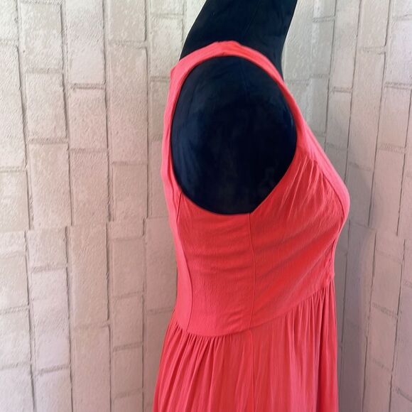 La Vi Anthropologie coral midi dress - Picture 5 of 10